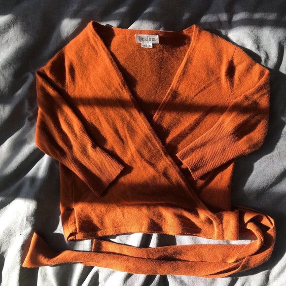 Beklina Cashmere Ballet Wrap, Kabocha, S/M - Picture 2 of 5